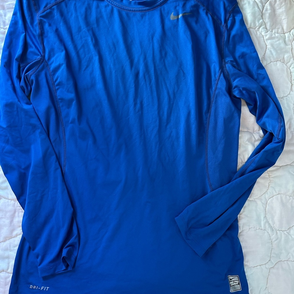 Nike Men's Royal Blue Long Sleeve Tee